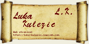 Luka Kulezić vizit kartica